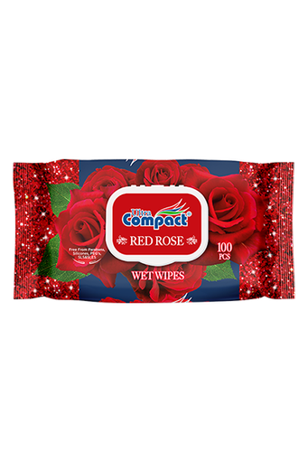 [HMPHYWWUCRR100PCS] Ultra Compact Red Rose Wet Wipes(100Pcs)