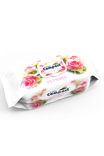 [HMPHYWWUCRR100W] Ultra Compact Romantic Rose Wet Wipes(100Pcs)