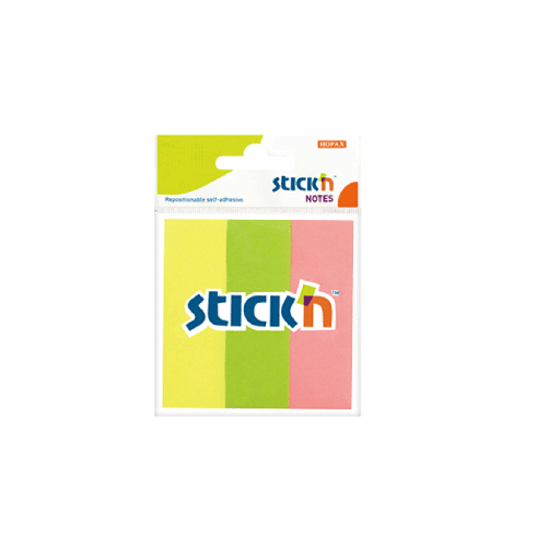 [HMBNPANSN3x1INC] Stick'n Assorted Notes Neon Mixed(3in x 1in)