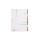 Bantex A4 Size 10 Pages (1-10 Index) Dividers 6240