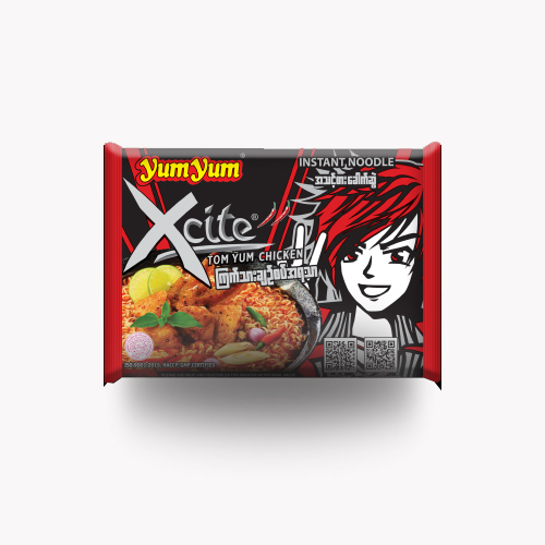 [HMPTINYYXTYC70G] Yum Yum Xcite Tom Yum Chicken Instant Noodle(70g)