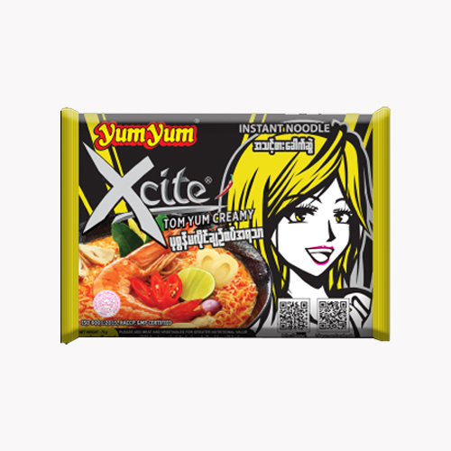 [HMPTINYYXCTYC70G] Yum Yum Xcite Tom Yum Creamy Instant Noodle (70g)