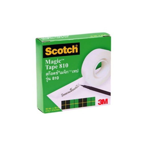 [HMENPMSTSCH24x33MM] SCOTCH Magic Sticky Tape - 24MM X 33 MM Roll