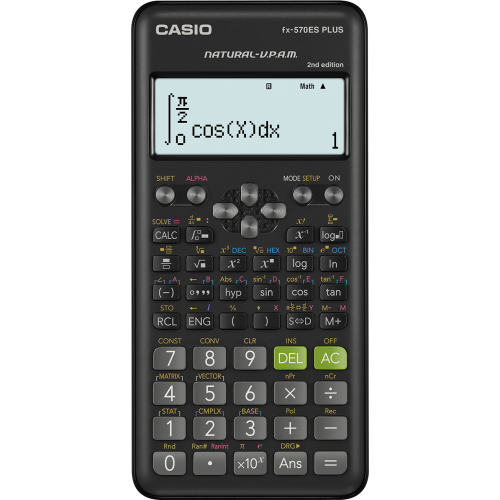 [HMOESCCSFX570ESP2NDENP] Casio fx-570ES PLUS 2nd Edition Non-programmable Scientific Calculator