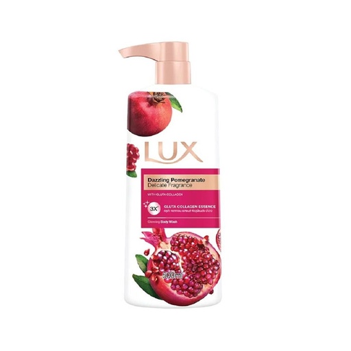 [HMPHYNGSCLUXPMG500ML] Lux Dazzling Pomegranate Body Wash Shower Cream Gel Refreshing 500 ml
