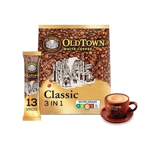 [HMPPCFOT3IN1WTCF] OLD TOWN 3 in 1 Classic White Coffee (600g)