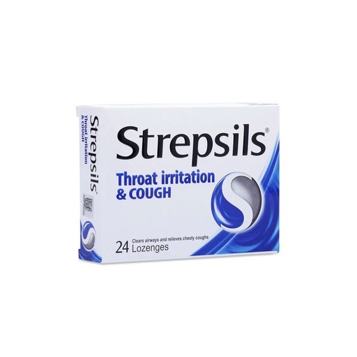 [HMHSSTPSTNCL24] STREPSILS Sore Throat & Cough Lozenges 24's