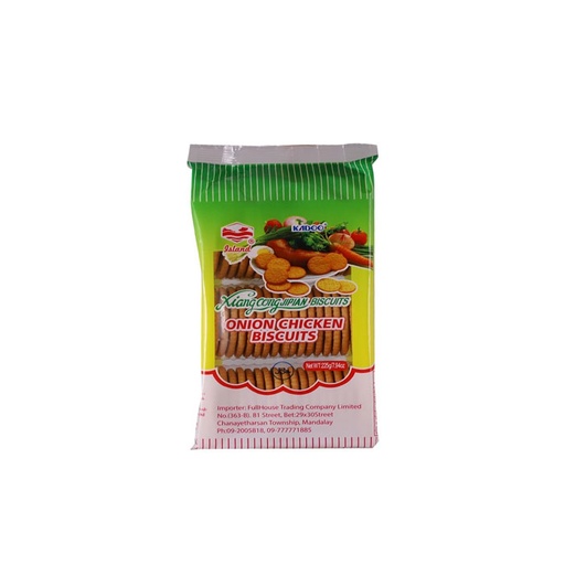 [HMPPBSXCCK225GGN] KADOO Xiang Cong Onion Chicken Biscuits 225G (Green)