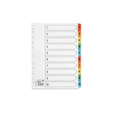 File Divider 1 to 10  Index Plastic ( A4) China