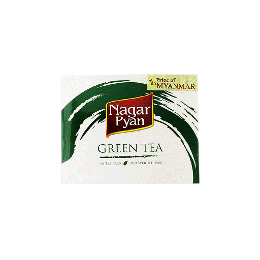 [HMPPGTNP25P50G] Nagar Pyan Green Tea Bags 25PCS 50G (Box)