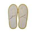 Disposable Hotel Slippers(Cream Color with yellow liner)