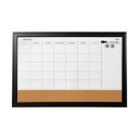 Quartet Combination Magnetic Whiteboard Calendar & Corkboard (17x23 inc)