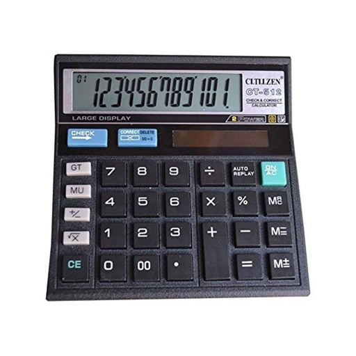 [HMOECLCTZCT51212D] Citizen Calculator CT-512 Calculator (12 Digits)