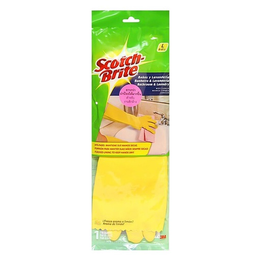 [HMGL3M-214101440047] 3M Scotch Brite Scrub Bathroom Gloves