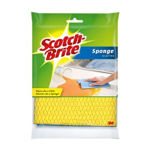 [HMM&A3M-C2's] 3M Scotch Brite Sponge Cloth 2's