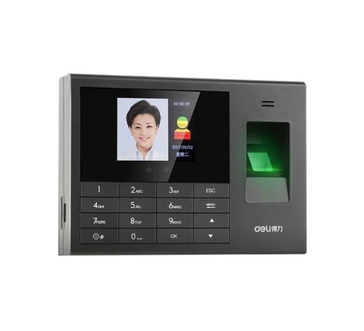 [HMOEFFTAMDLE3765] Deli E-3765 Fingerprint & FaceTime Attendance Machine